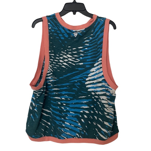 NWOT Free People Movement Love Crop Tank in Varsity Blue Combo Size Medium - Picture 5 of 11